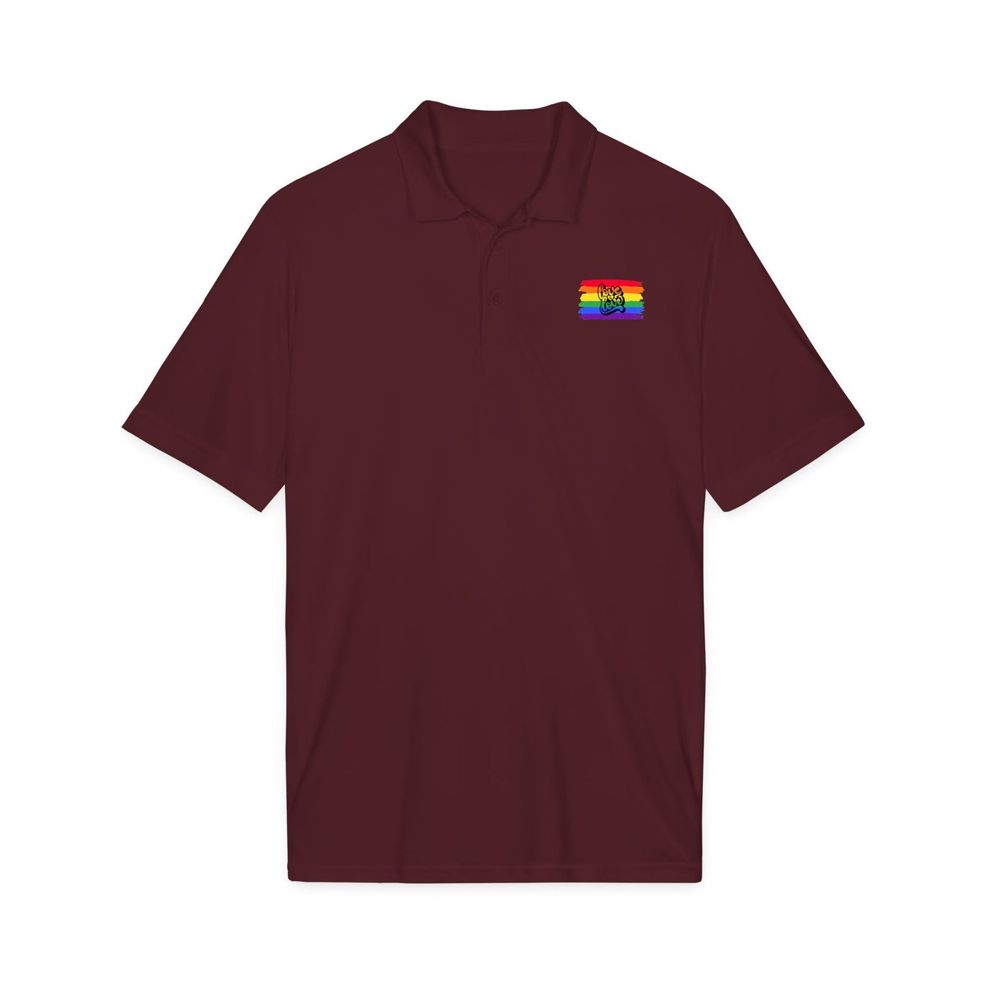 Rainbow Airbrush Pride Polo