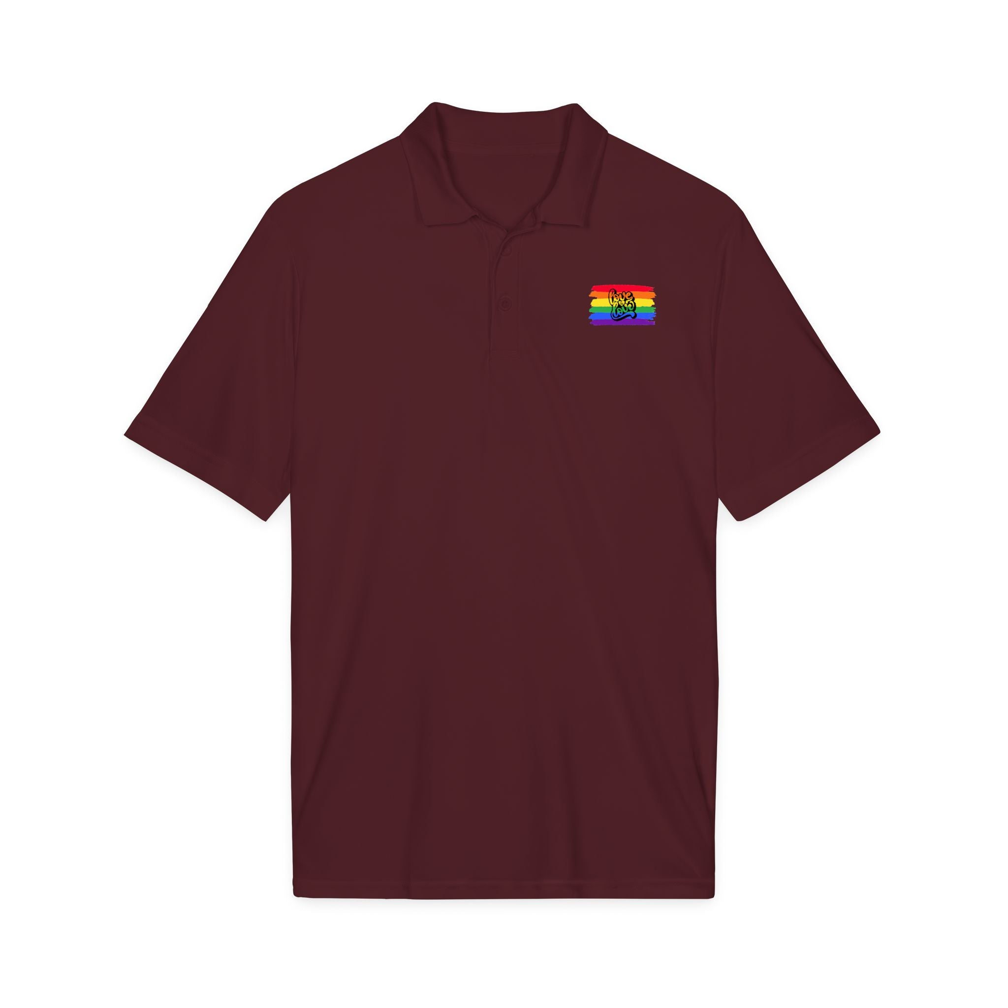 Rainbow Airbrush Pride Polo