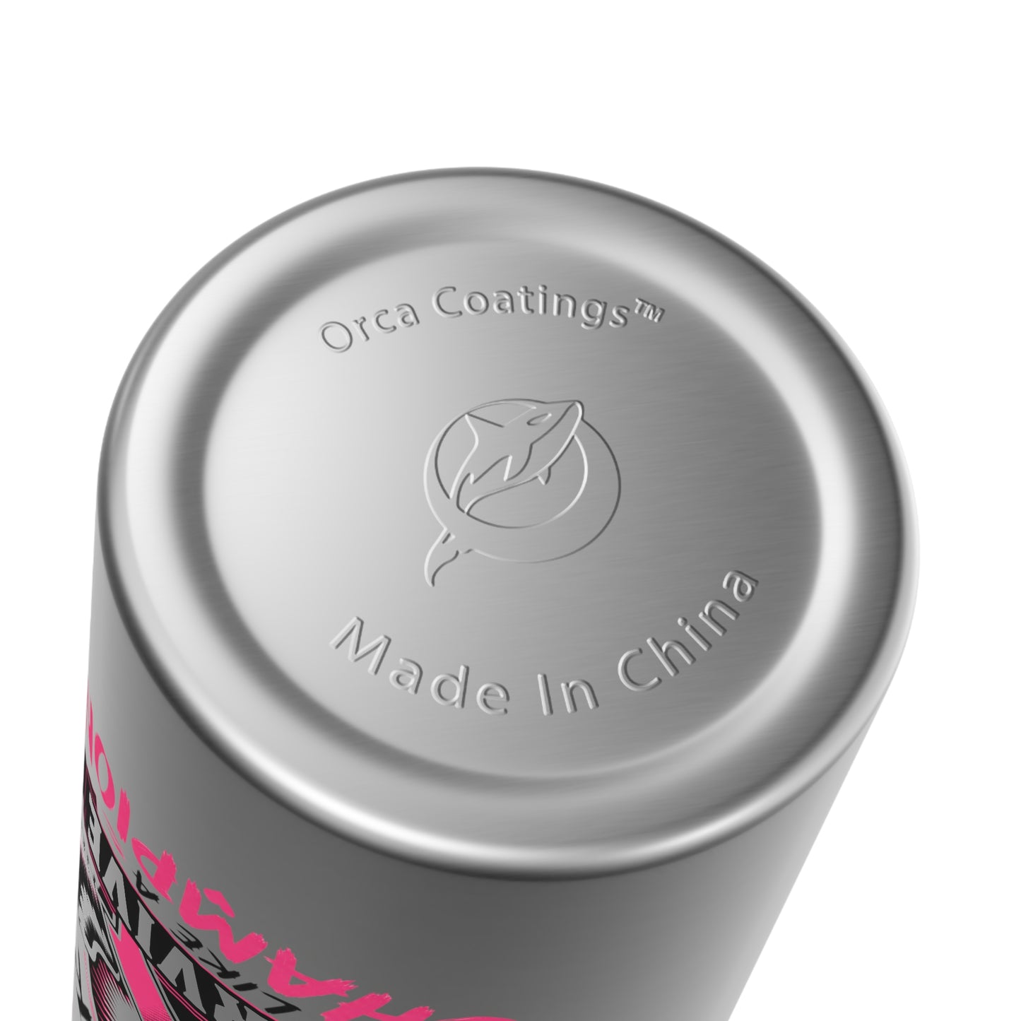 Fight Like a Warrior, Survive Like a Champion Breast Cancer 20oz Stainless Steel Water Bottle With Straw