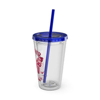 Together We Rise Butterfly Breast Cancer 16oz Tumbler with Straw