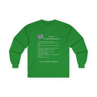 10 Commandments Long Sleeve - White