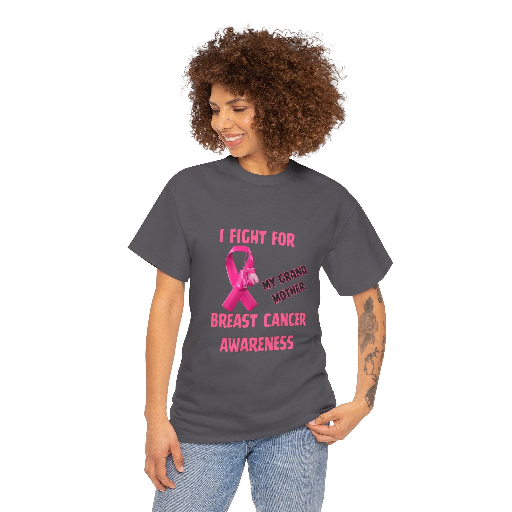 I Fight For My Grandmother Pink Ribbon Tee