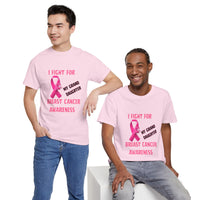 I Fight for My Granddaughter Pink Ribbon Tee