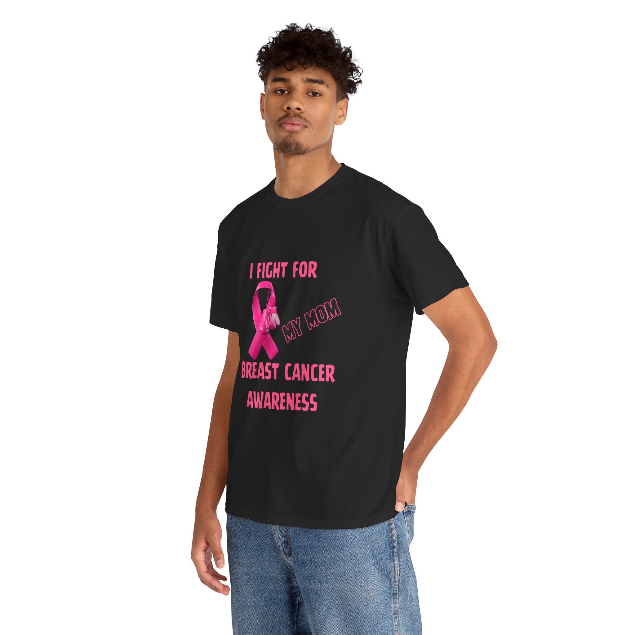 I Fight for My Mom Pink Ribbon Shirt
