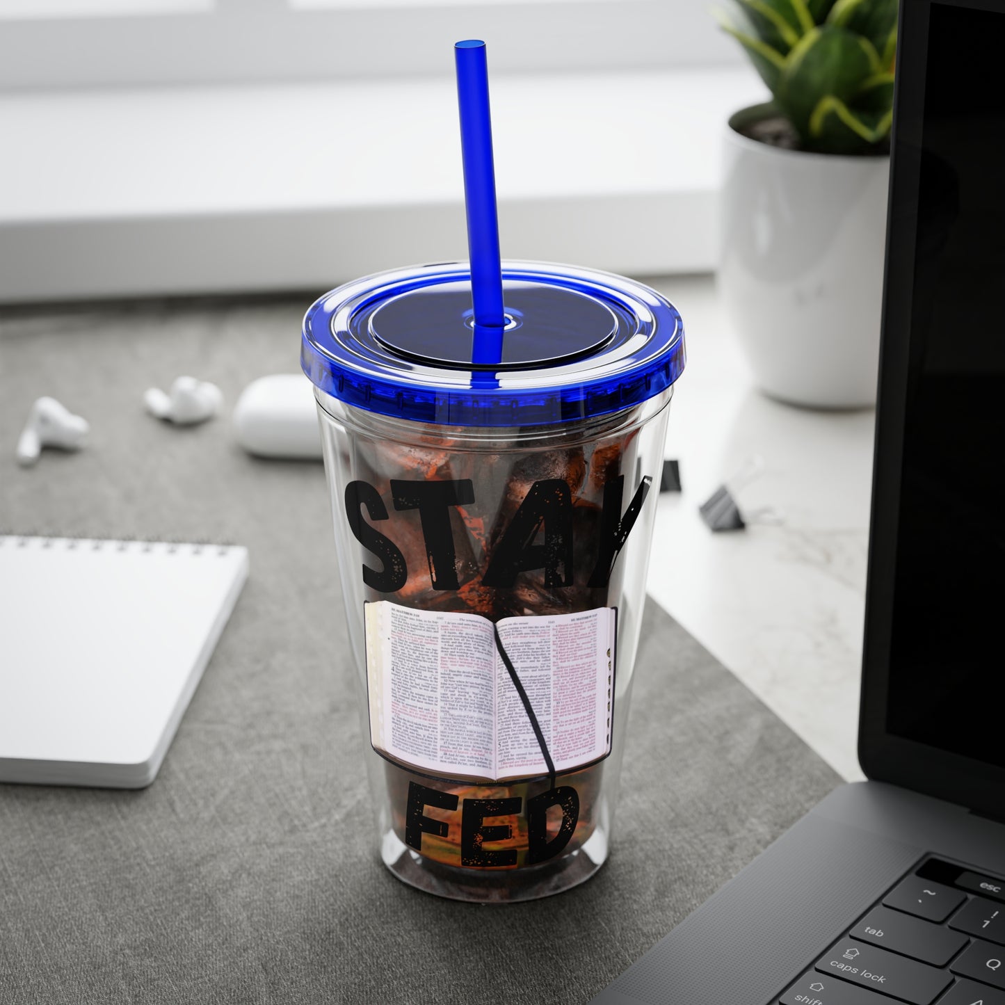 Stay Fed 16oz Tumbler with Straw