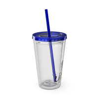 "The Righteous Are Bold as a Lion" 16oz Inspirational Tumbler with Straw