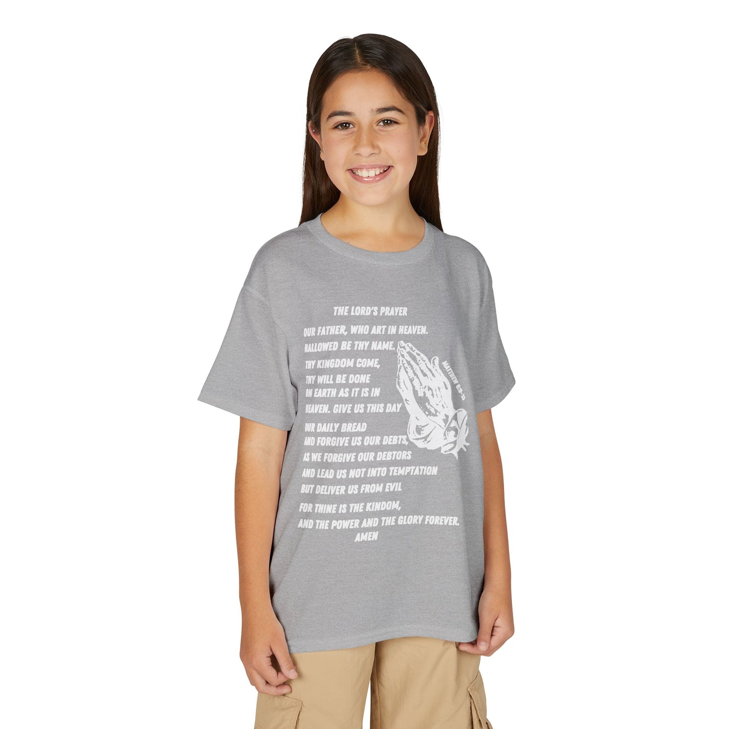 The Lord's Prayer Youth T-Shirt - White