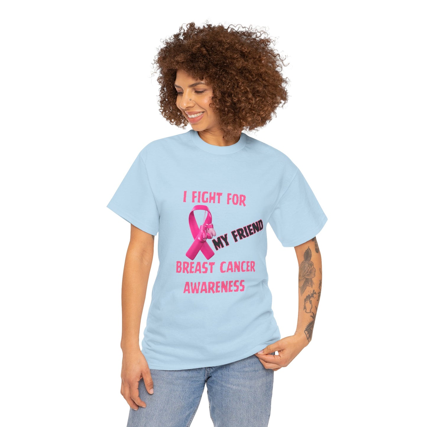 I Fight For My Friend Pink Ribbon Shirt