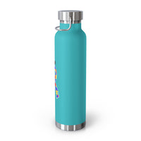 Autism Awareness Puzzle Ribbon 22oz Insulated Water Bottle
