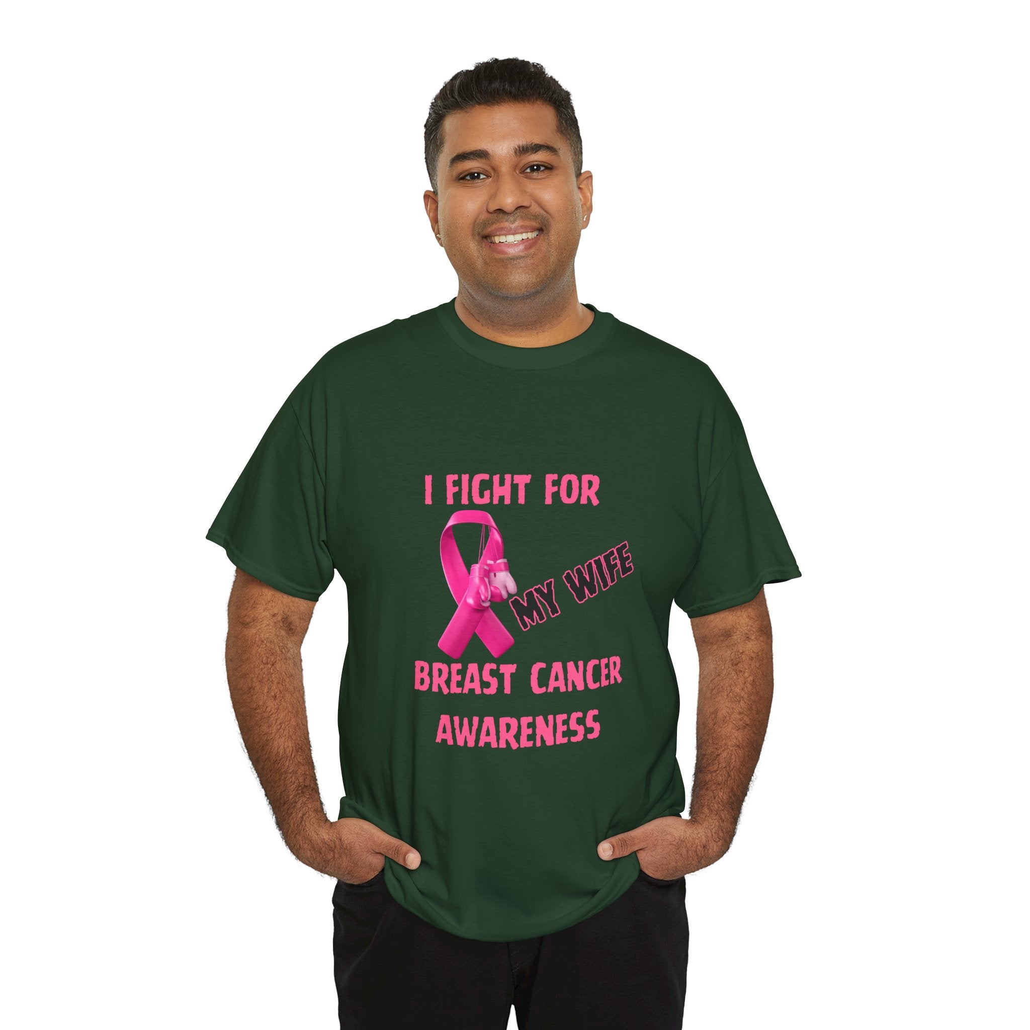 I Fight for My Wife Pink Ribbon T-Shirt
