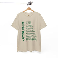 Christian JESUS IS T-shirt - Green