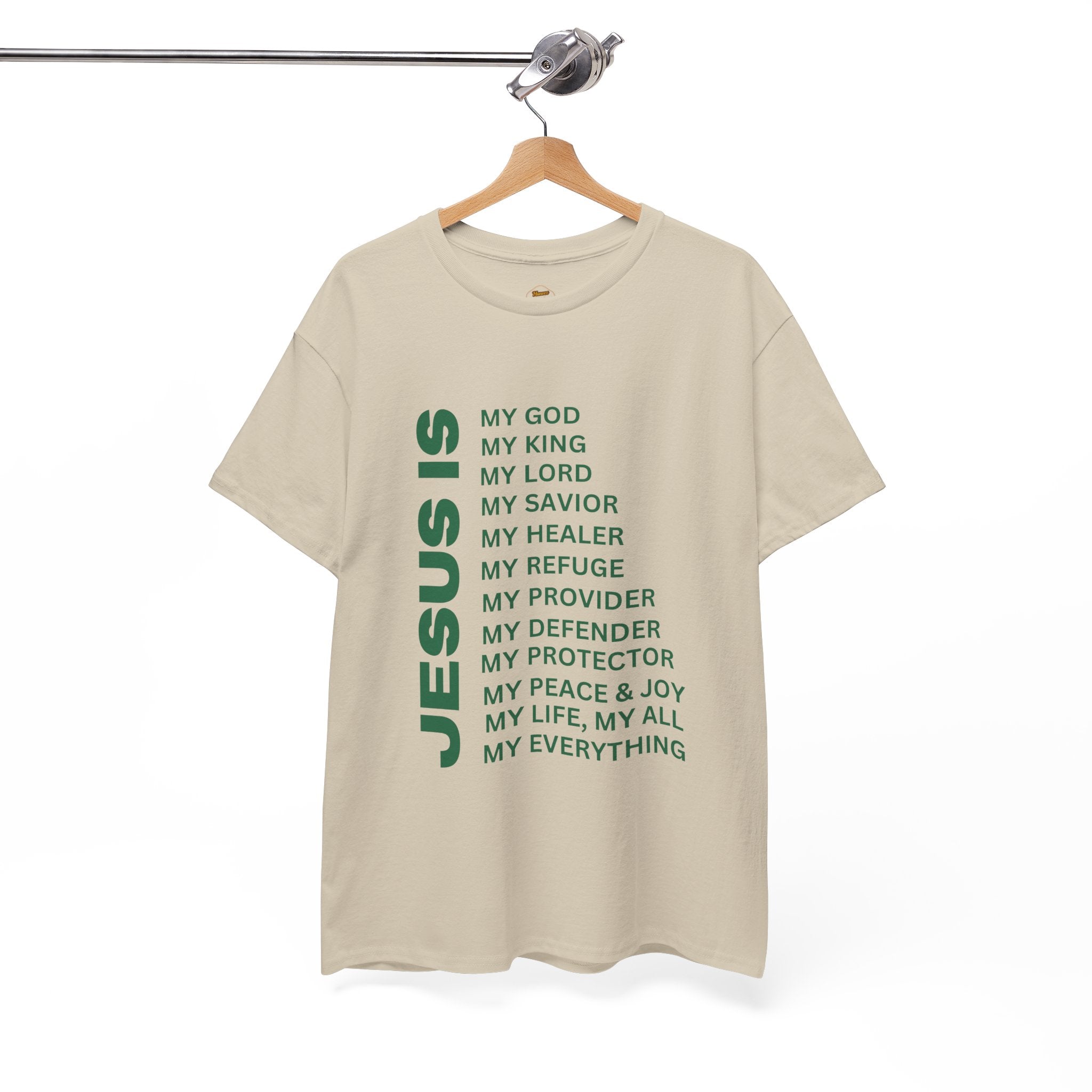 Christian JESUS IS T-shirt - Green
