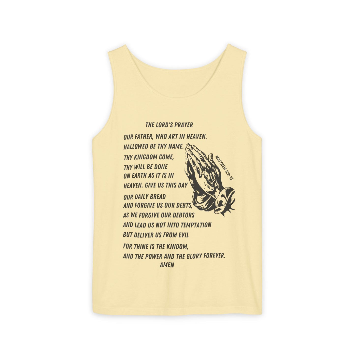 The Lord's Prayer Tank Top - Black