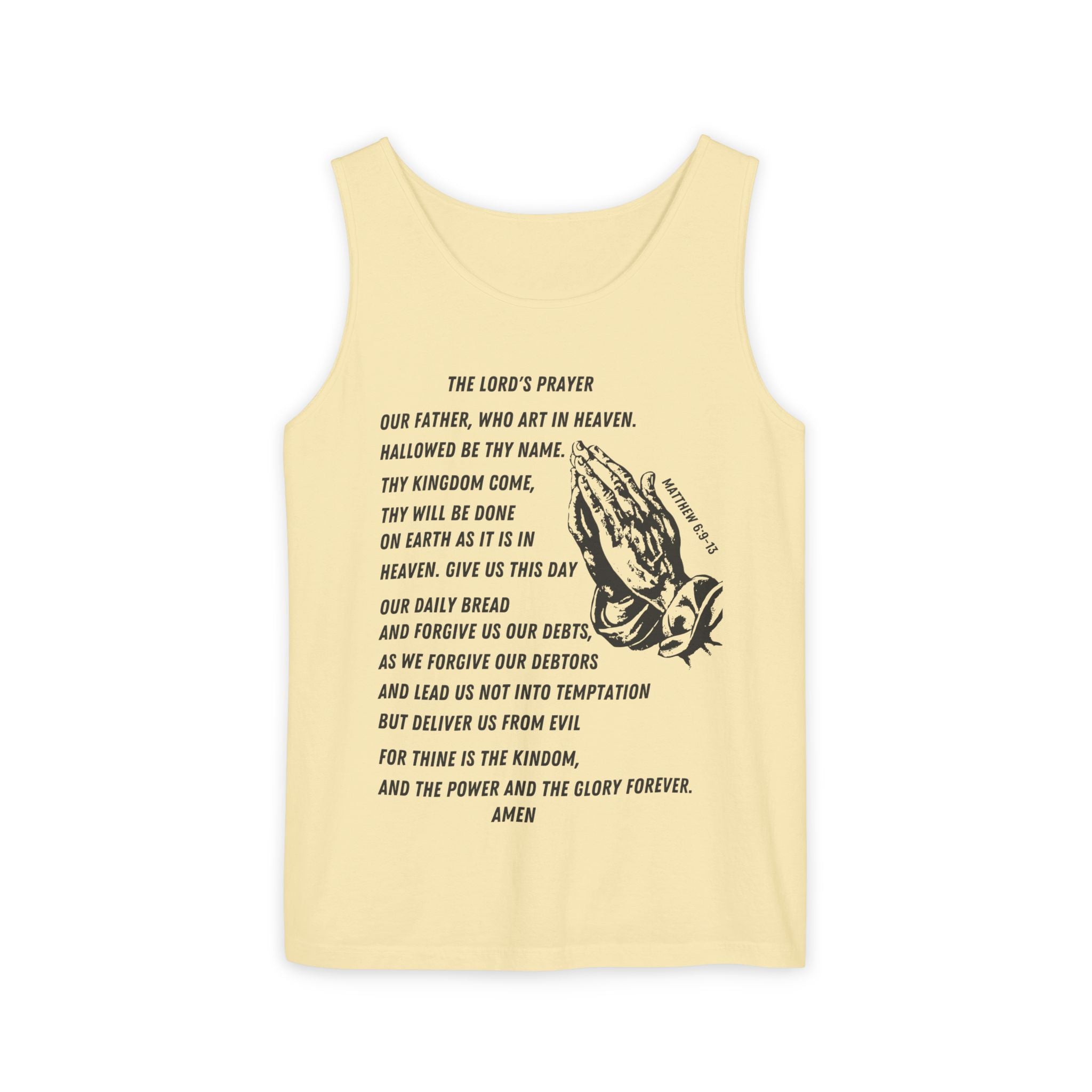 The Lord's Prayer Tank Top - Black