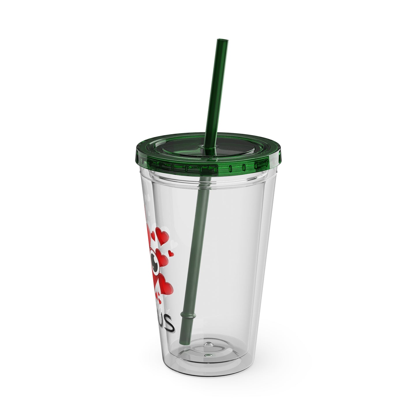 Jesus Heart Love 16oz Tumbler with Straw
