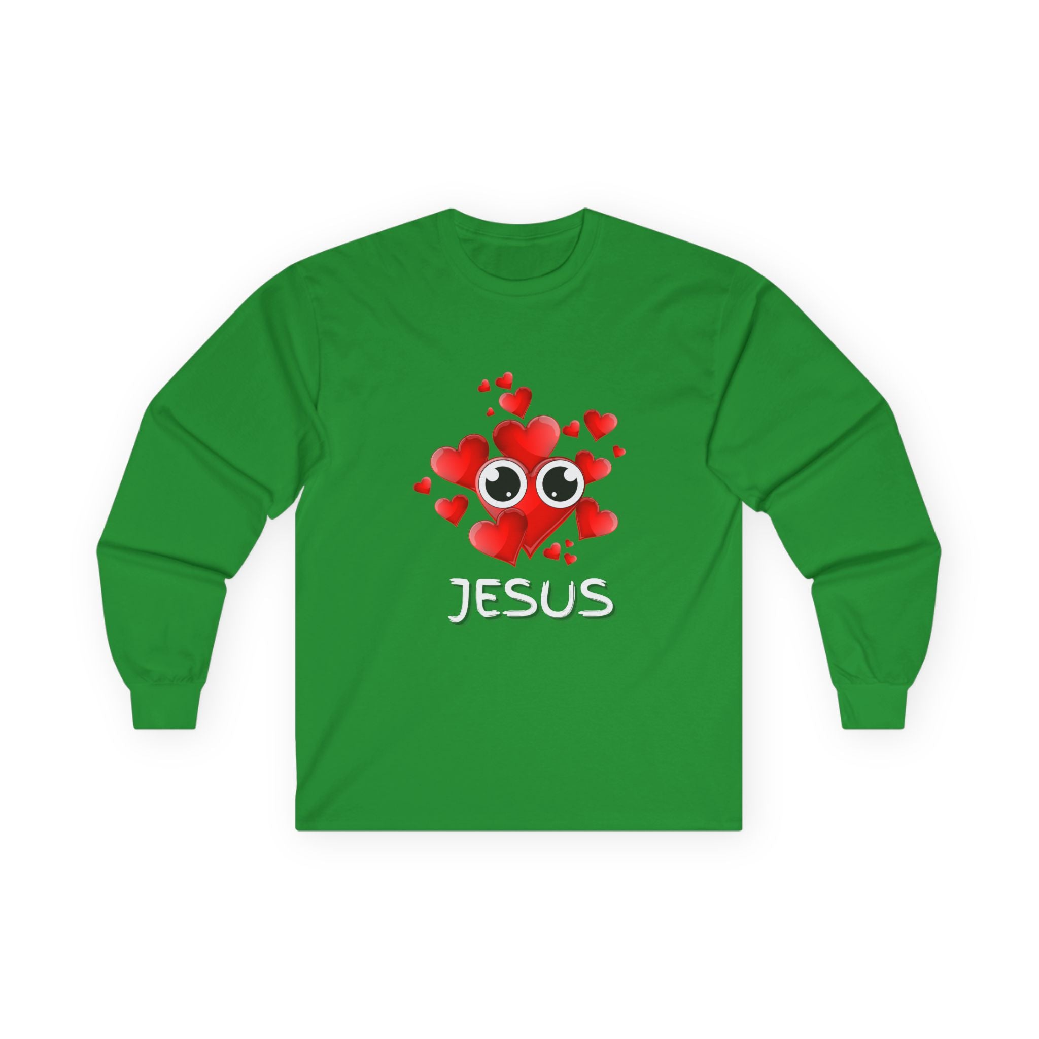 Eye Love Jesus Long-Sleeve - White