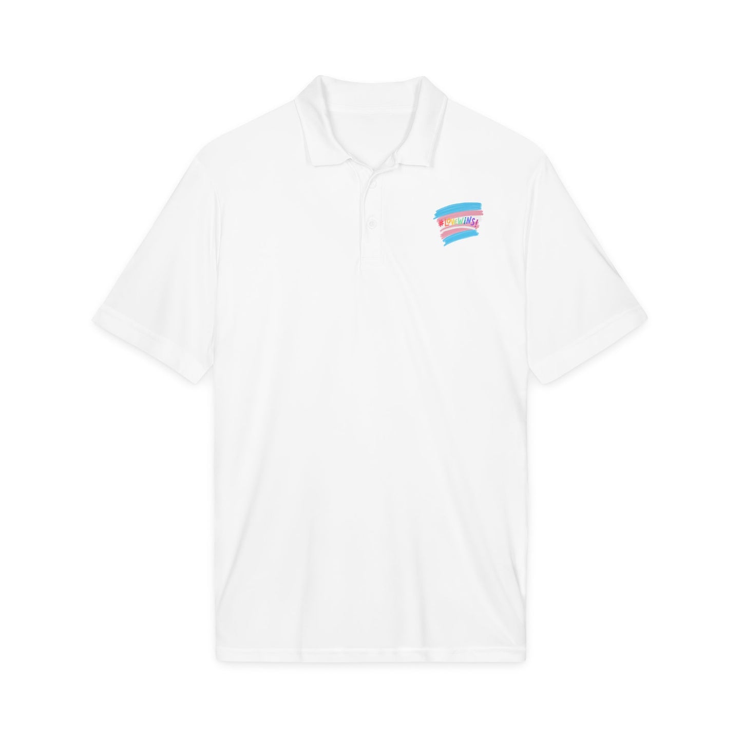 Trans Airbrush Love Wins Polo