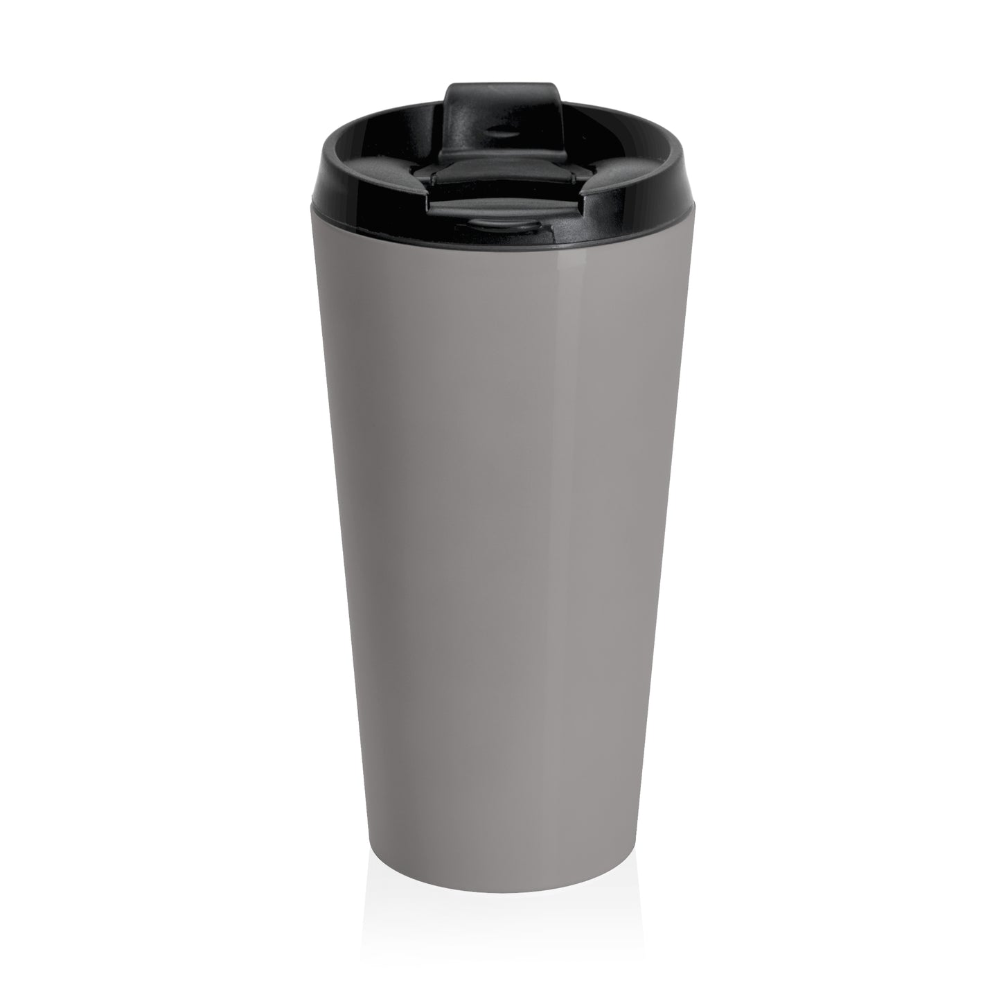 Push: 'Pray Until Something Happens' Stainless Steel Grey Travel Mug - Hands