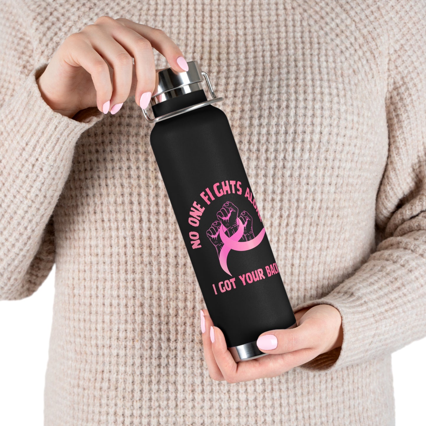 No One Fights Alone 22oz Insulated Water Bottle
