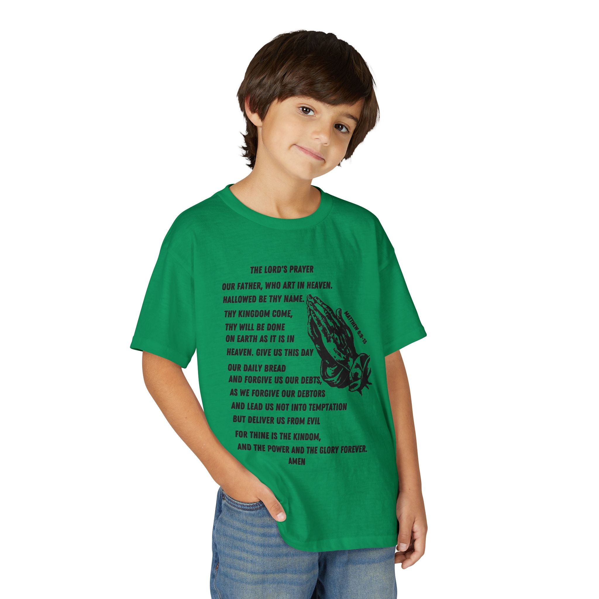 The Lord's Prayer Youth T-Shirt - Black