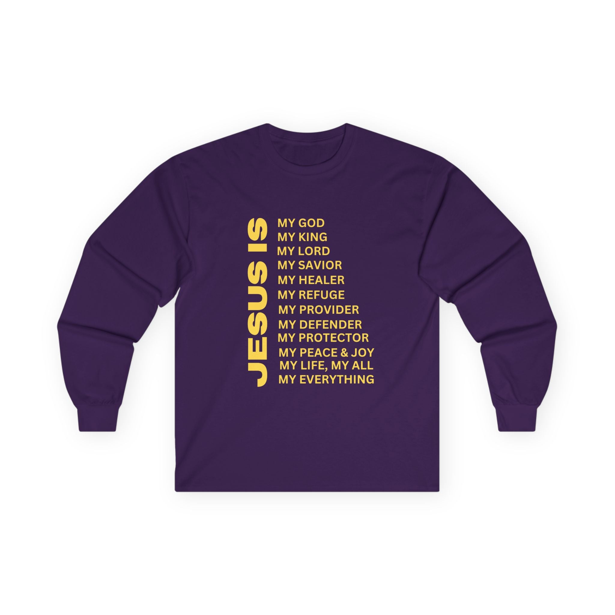 Christian JESUS IS Long Sleeve - Gold