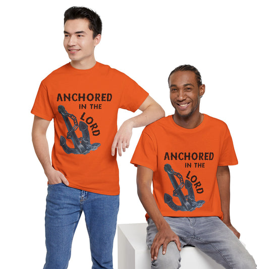 Anchored in the Lord T-Shirt - Black