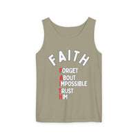 Faith Tank Top — "Forget About Impossible, Trust Him"