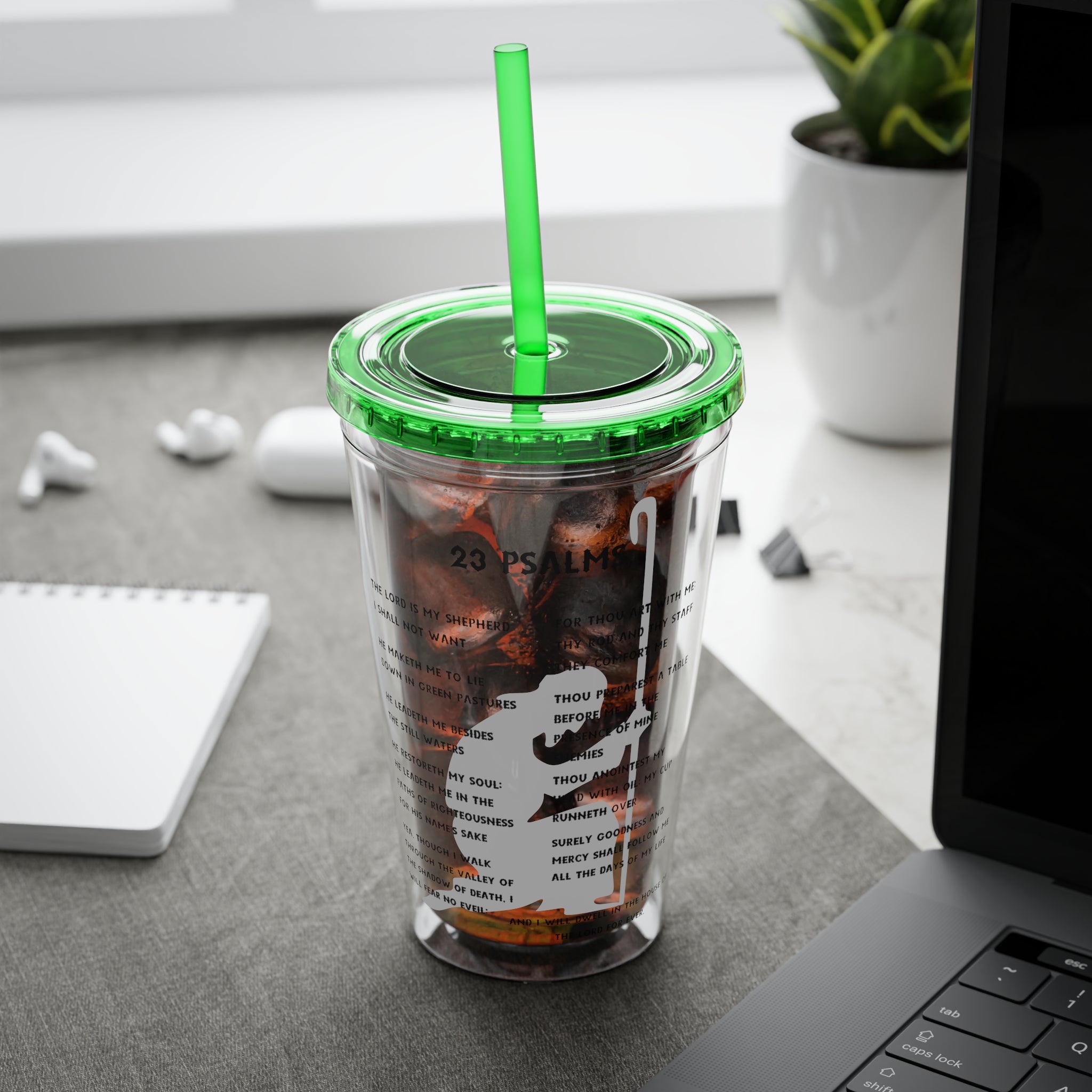 23 Psalms 16oz Tumbler with Straw