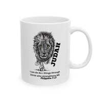Lion of Judah Coffee Mug (11oz & 15oz) — 'I can do ALL things through Christ'