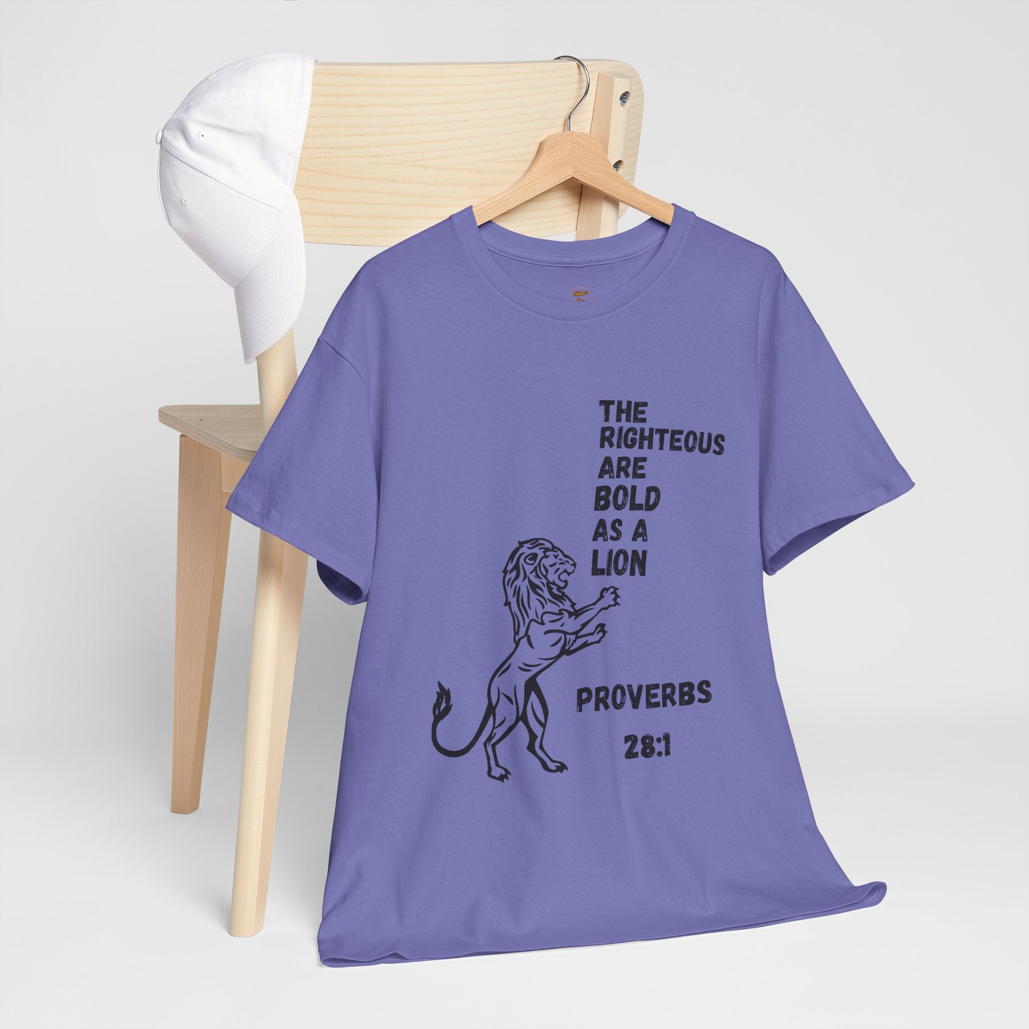 The Righteous Are Bold as a Lion Tee - Proverbs 28:1