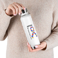 Autism Awareness Puzzle Ribbon 22oz Insulated Water Bottle