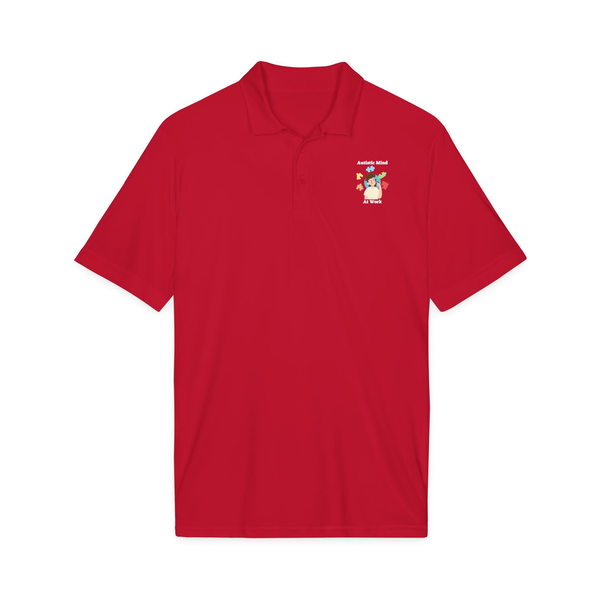 Autism Thinking Polo - White