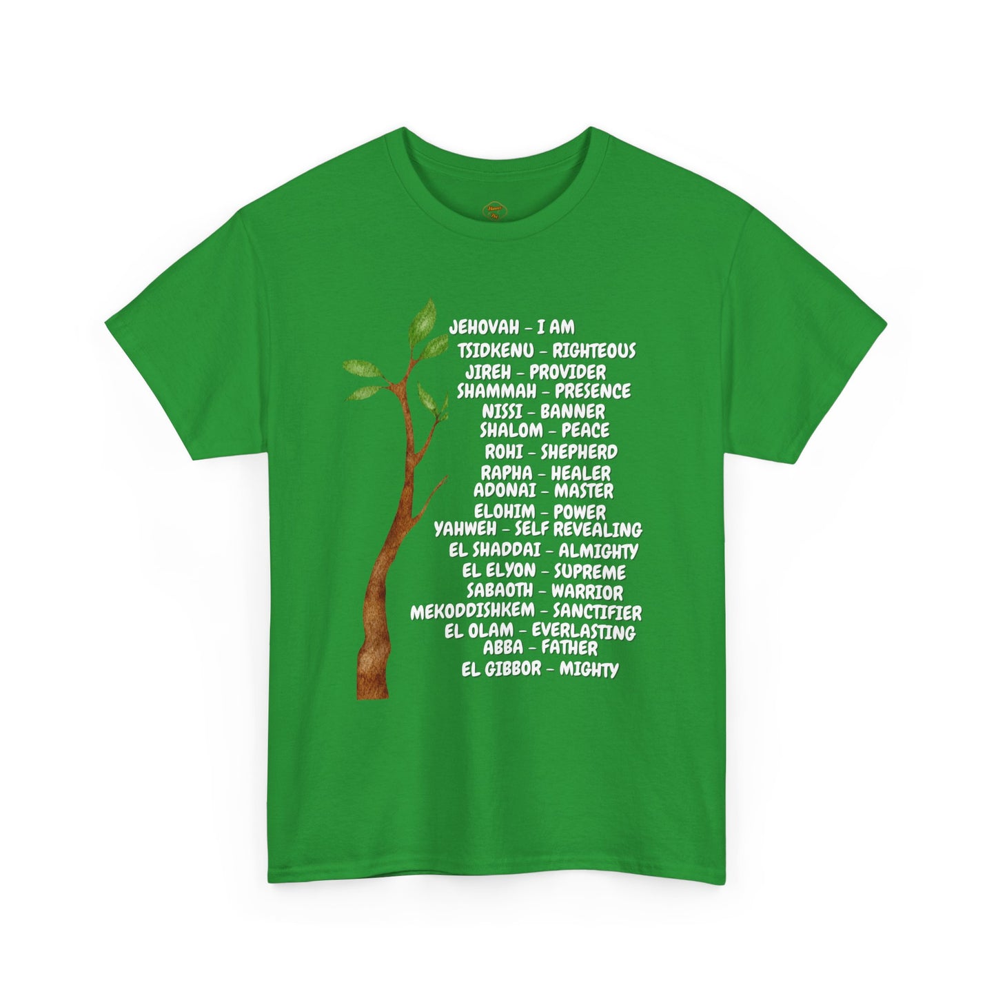 Characteristic Names of God T-Shirt - White