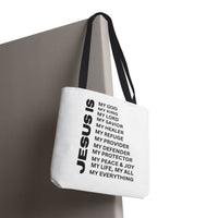 Christian JESUS IS Tote Bag - White