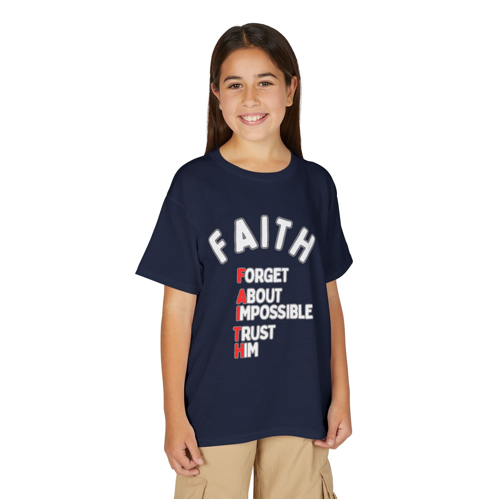 Forget About Impossible, Trust Him Youth Christian Tee