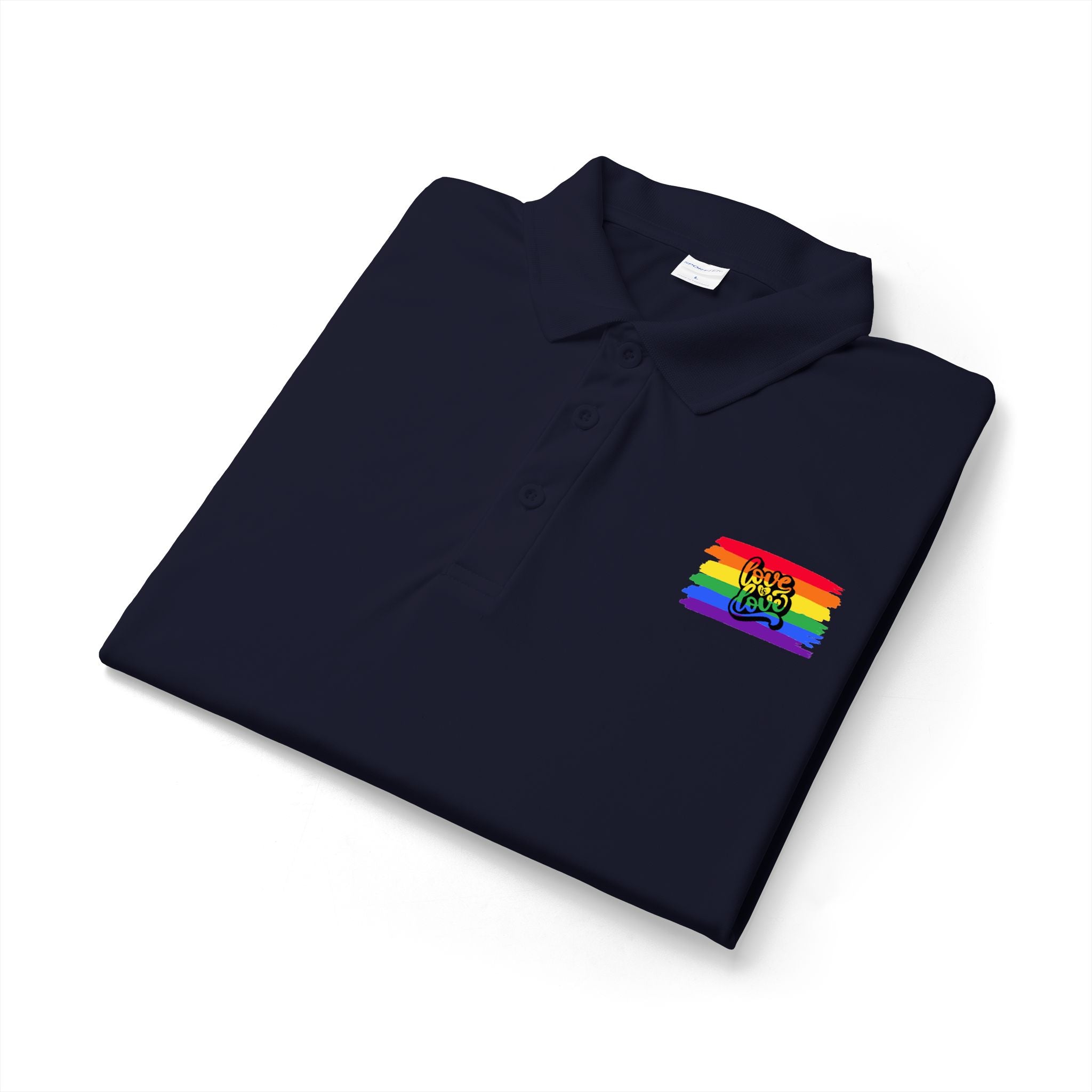 Rainbow Airbrush Pride Polo