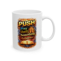 Push White Coffee Mug - Bible (11oz/15oz)
