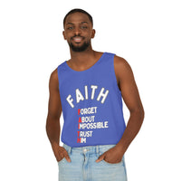 Faith Tank Top — "Forget About Impossible, Trust Him"