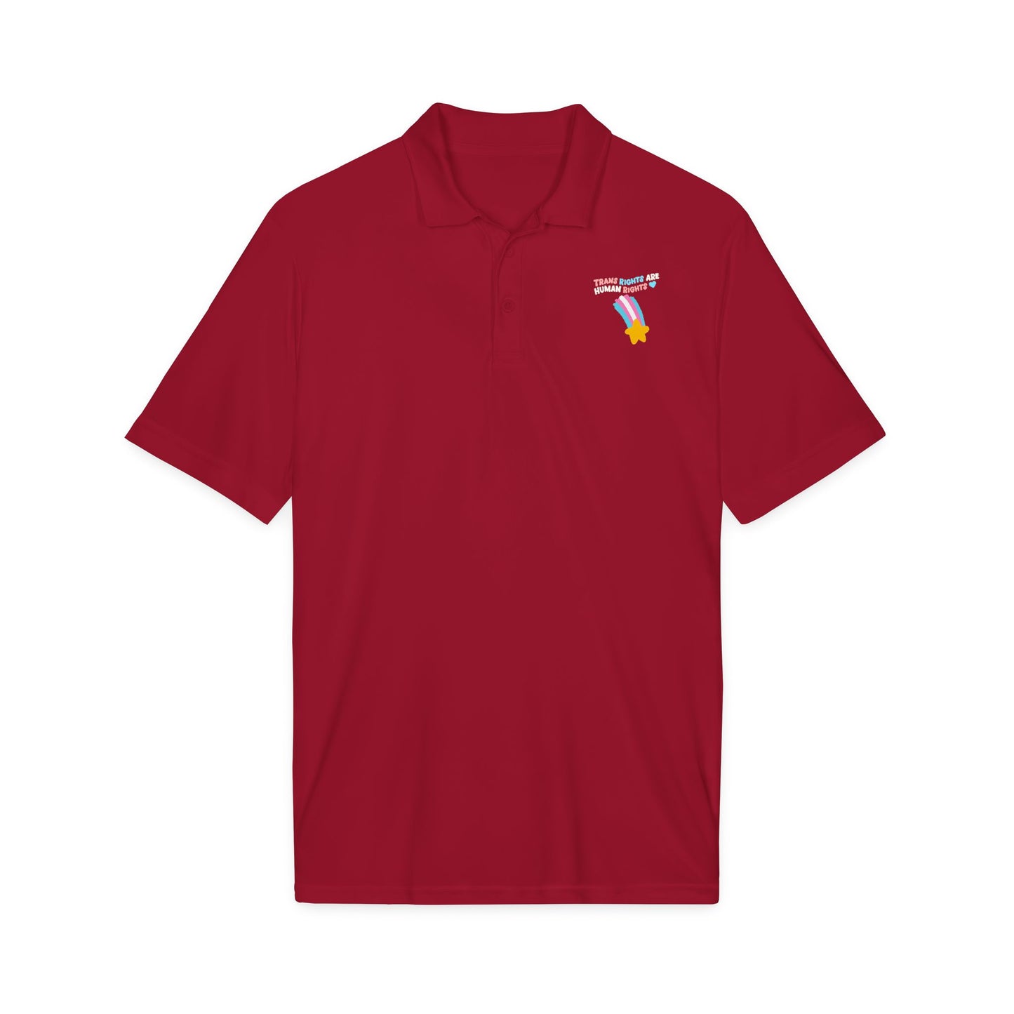 Trans Rights Shooting Star Polo