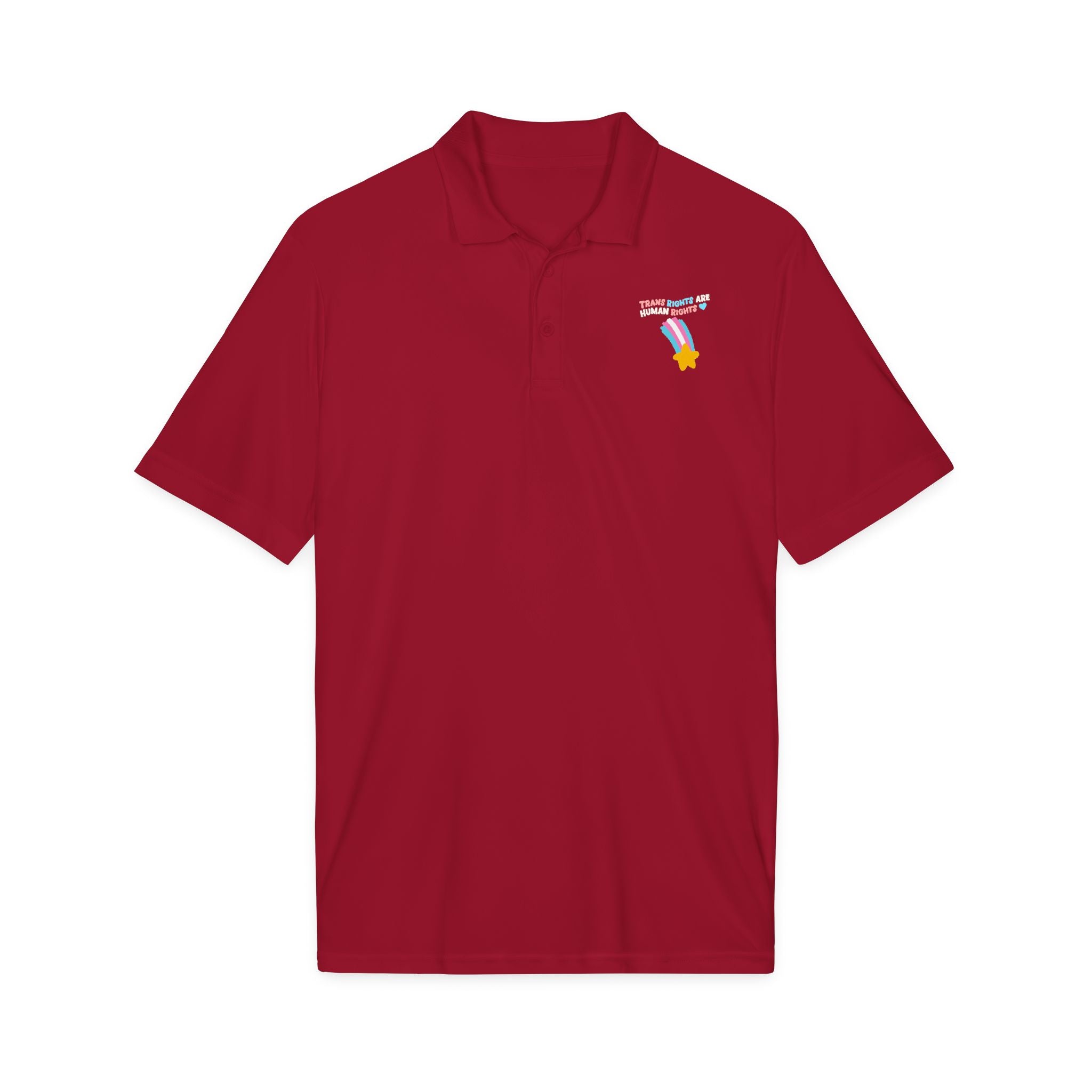 Trans Rights Shooting Star Polo