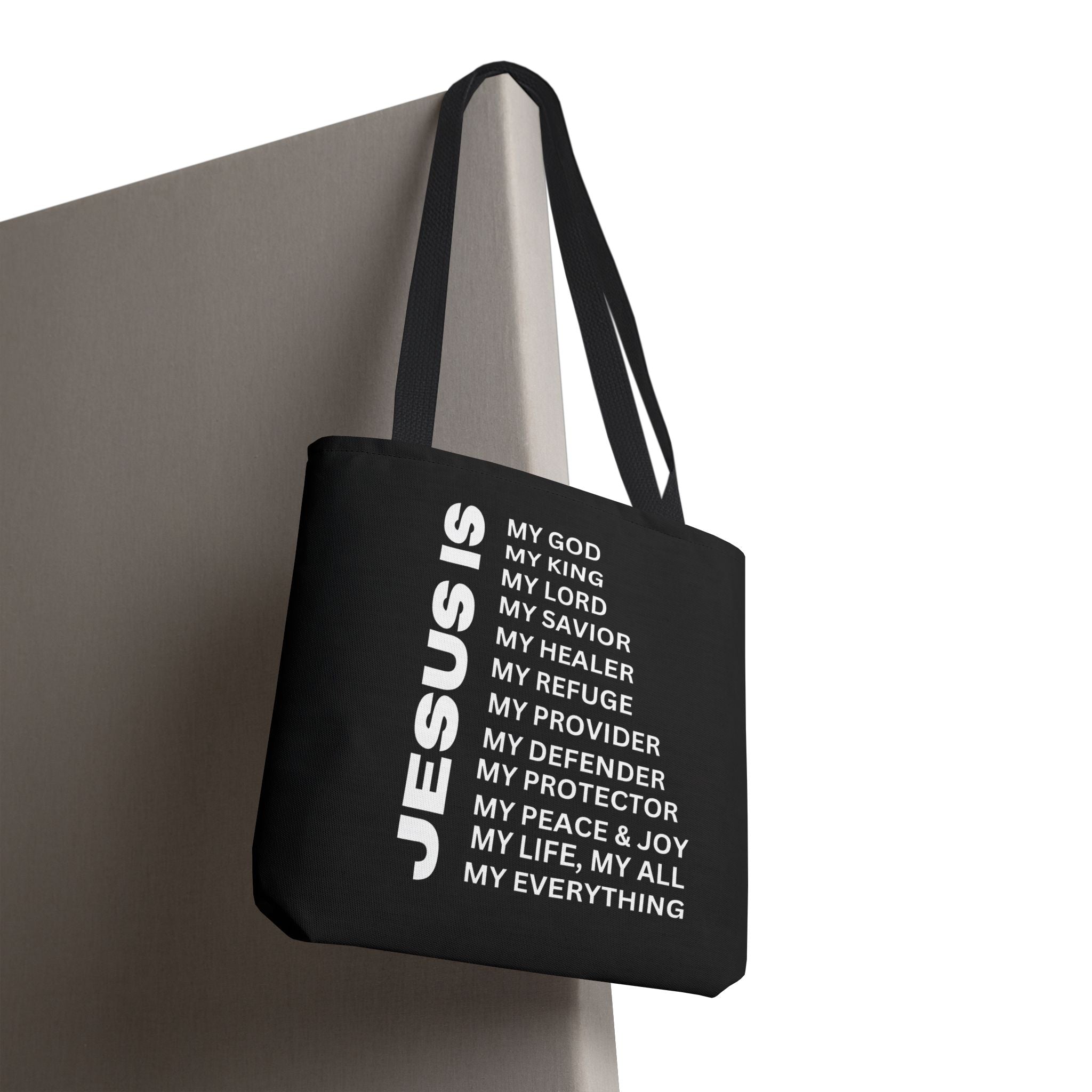 Christian JESUS IS Tote Bag - Black