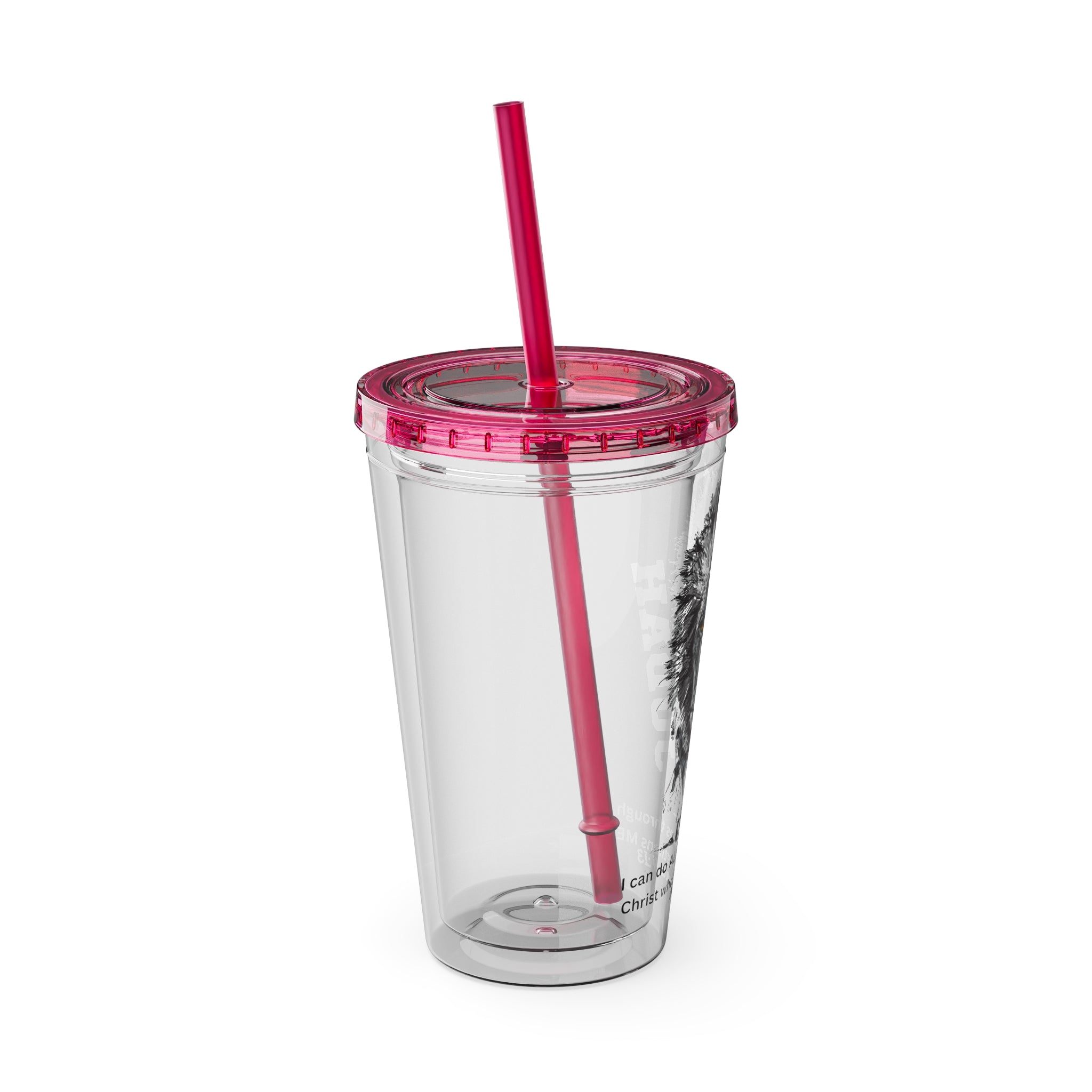 Lion of Judah 16oz Tumbler with Straw