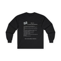10 Commandments Long Sleeve - White