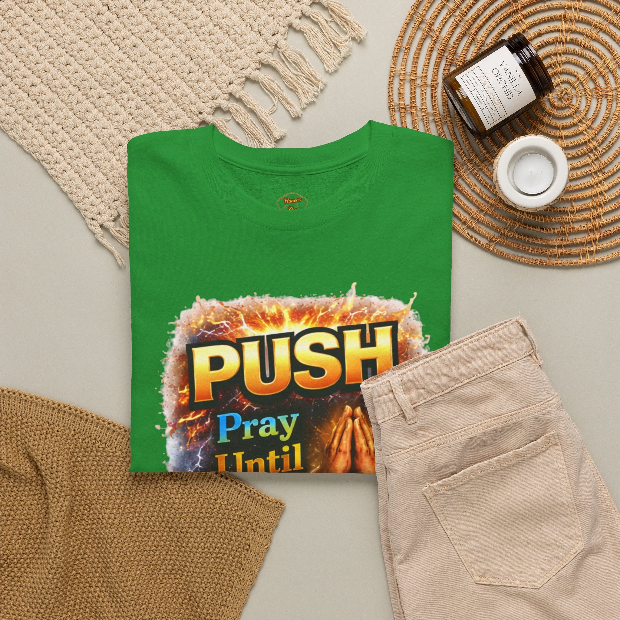 Push: Pray Until Something Happens T-Shirt — Bible 1