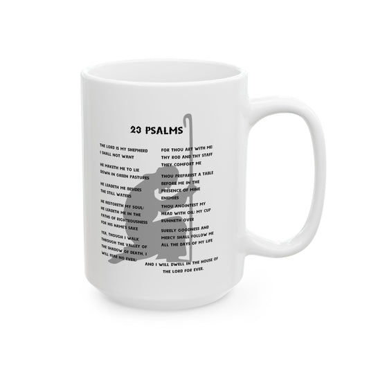 23 Psalms White Coffee Mug (11oz/15oz)