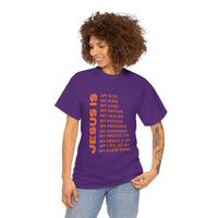 Christian JESUS IS T‑Shirt - Orange