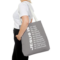 Christian JESUS IS Tote Bag - Grey
