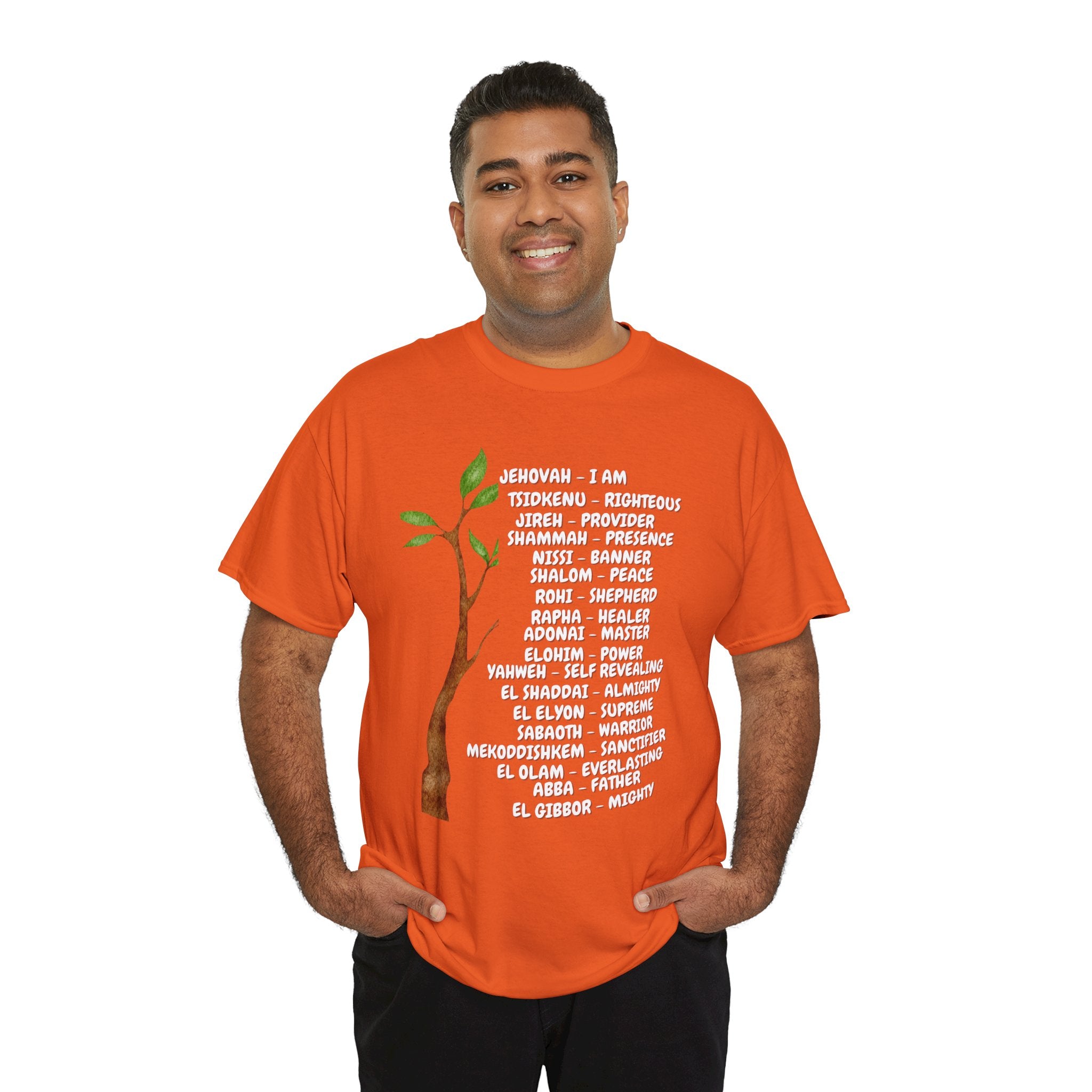 Characteristic Names of God T-Shirt - White