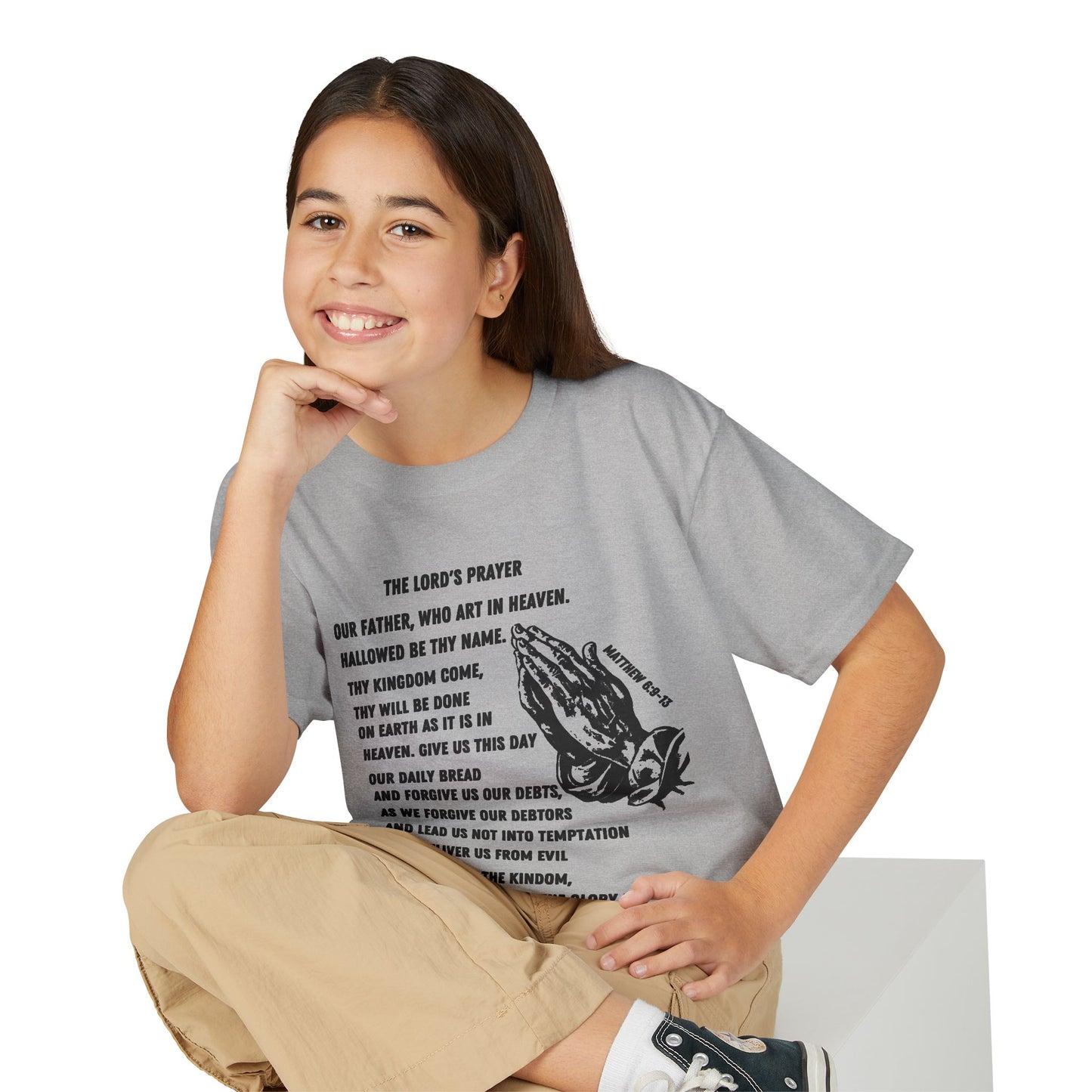The Lord's Prayer Youth T-Shirt - Black