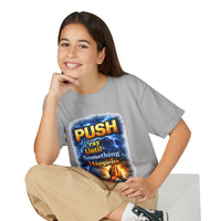 "Push: Pray Until Something Happens" Youth T-shirt - Hands